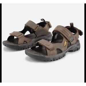 Mens Keen Targhee III Open Toe Sandal Bison Mulch Outdoor Waterproof Sz 9